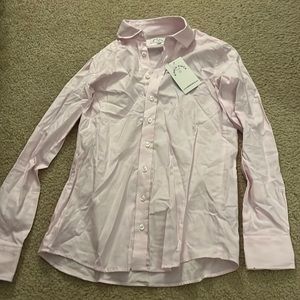 Kirrin Finch Pink Dress Shirt Androgynous Casual Gender Neutral Work Business